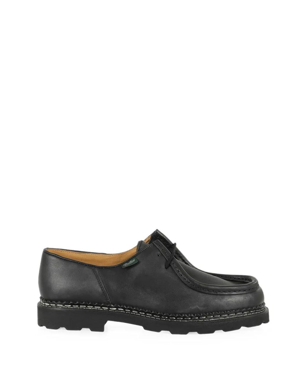 Paraboot Gray Michael Marche Ii Leather Boat Shoes for men