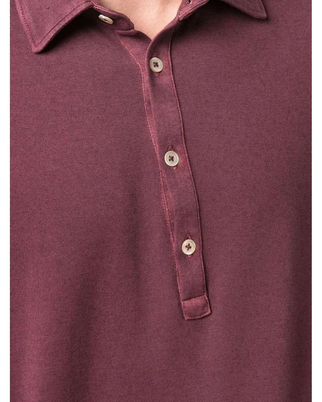 Boglioli Red Longsleeved Polo Shirt for men