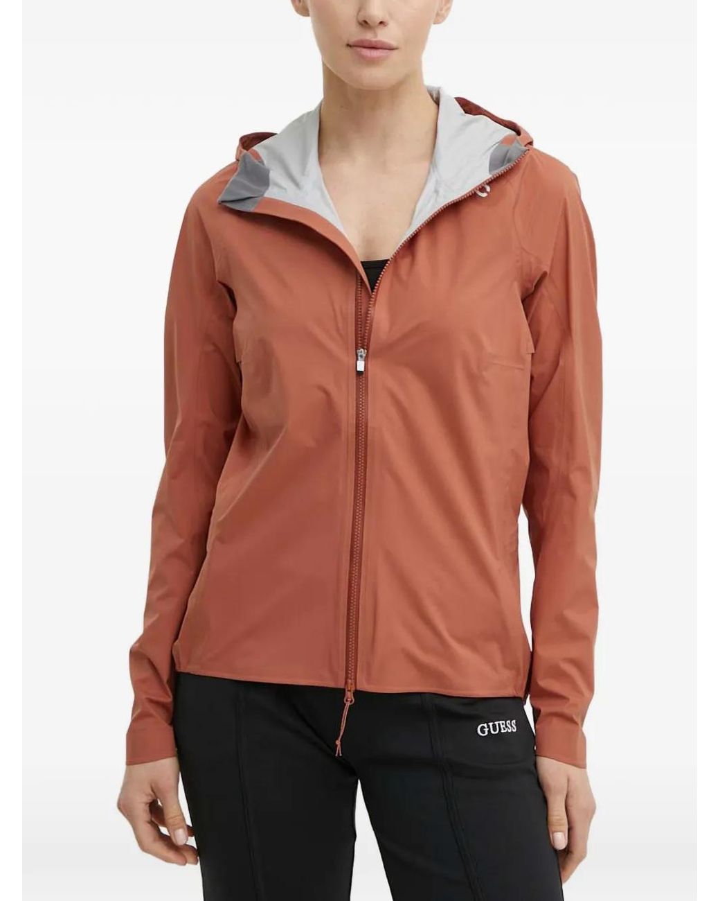 Poc Red Hooded Zip Jacket