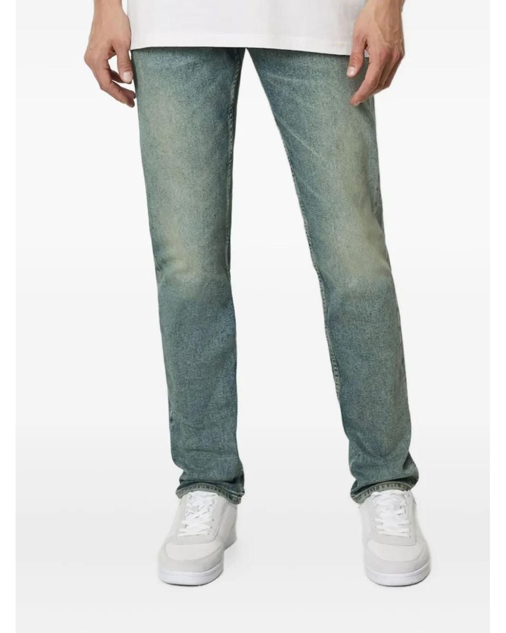 Marc O' Polo Blue Logo-Patch Jeans for men
