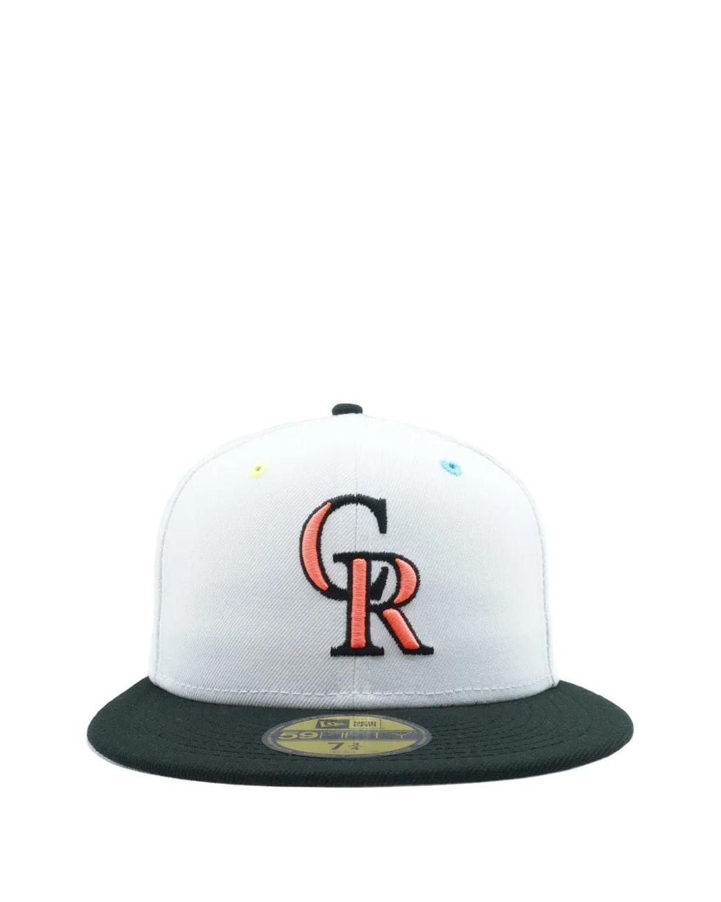 KTZ White X Mlb Colorado Rockies 59Fifty Cap for men