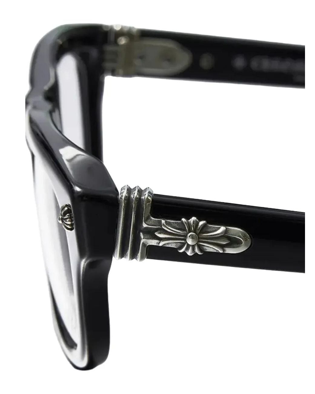 Chrome Hearts Black Square-Frame Glasses for men
