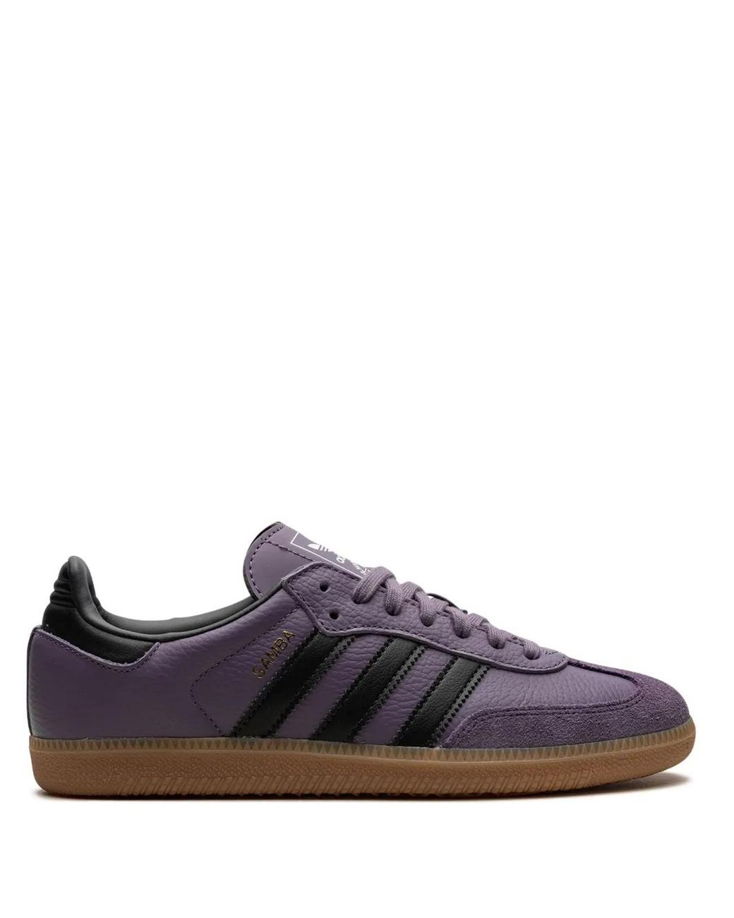 Adidas Brown Samba Og Leather Sneakers