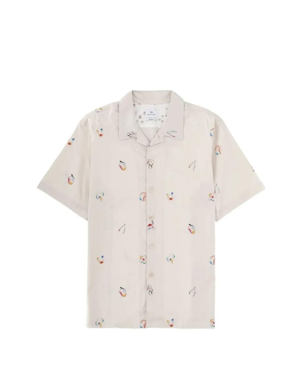 Paul Smith White Printed Shirt for men