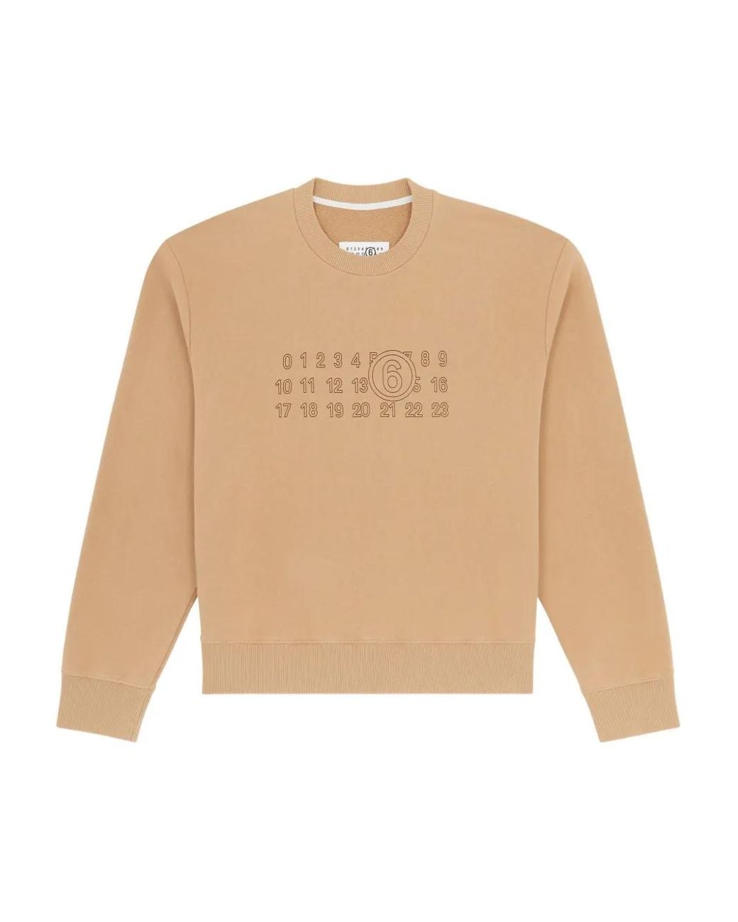 MM6 by Maison Margiela Natural Cotton Sweatshirt
