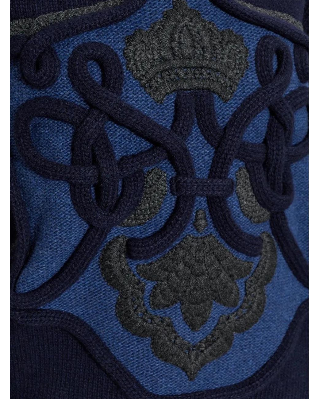 Jersey Con Panel Bordado Etro de color Blue
