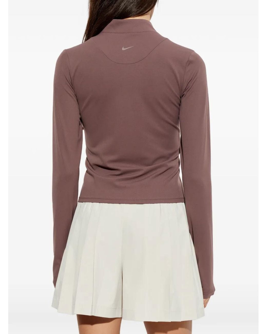 Nike Red Zenvy Long-Sleeve Top