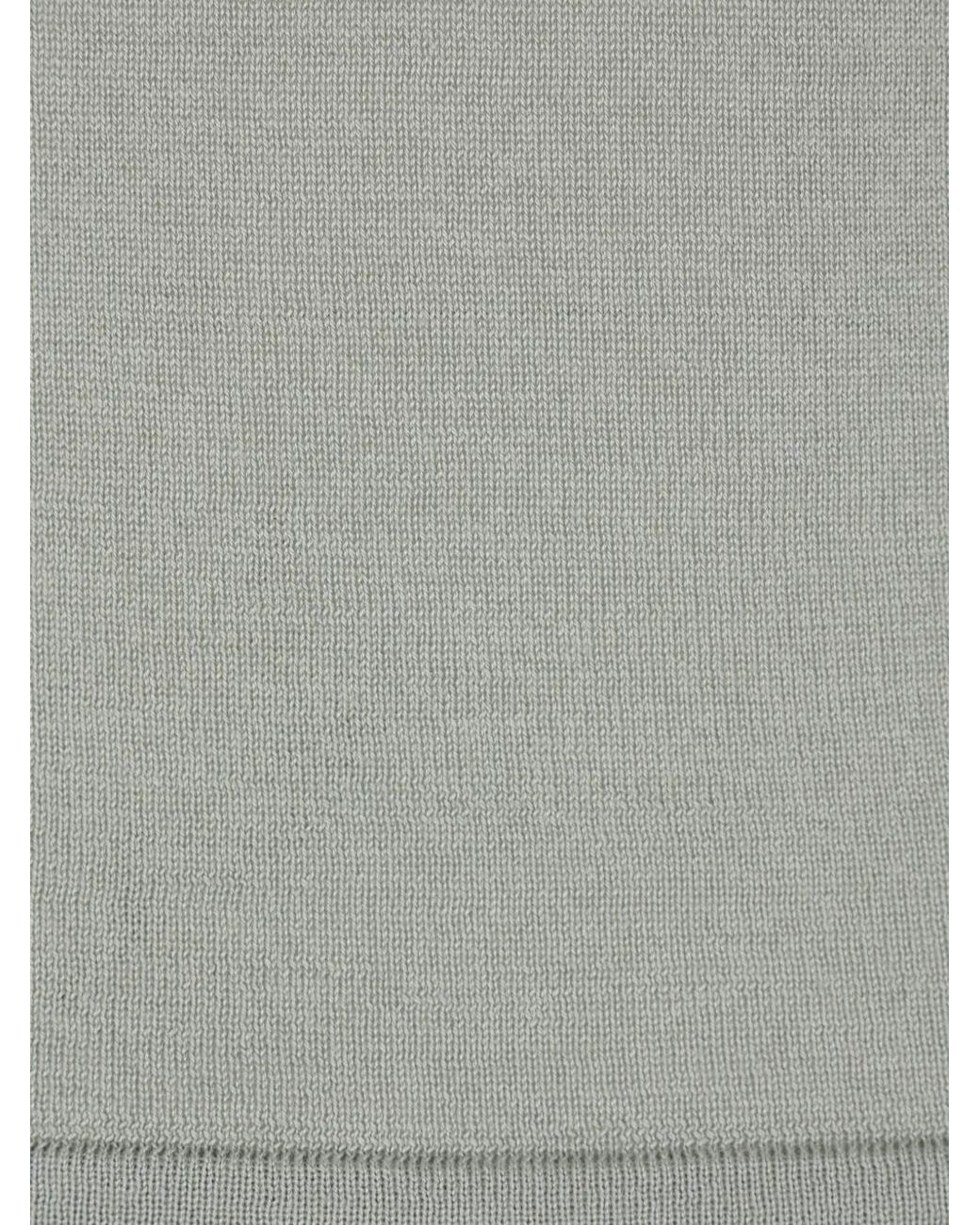 Max Mara Gray Fine-Knit T-Shirt
