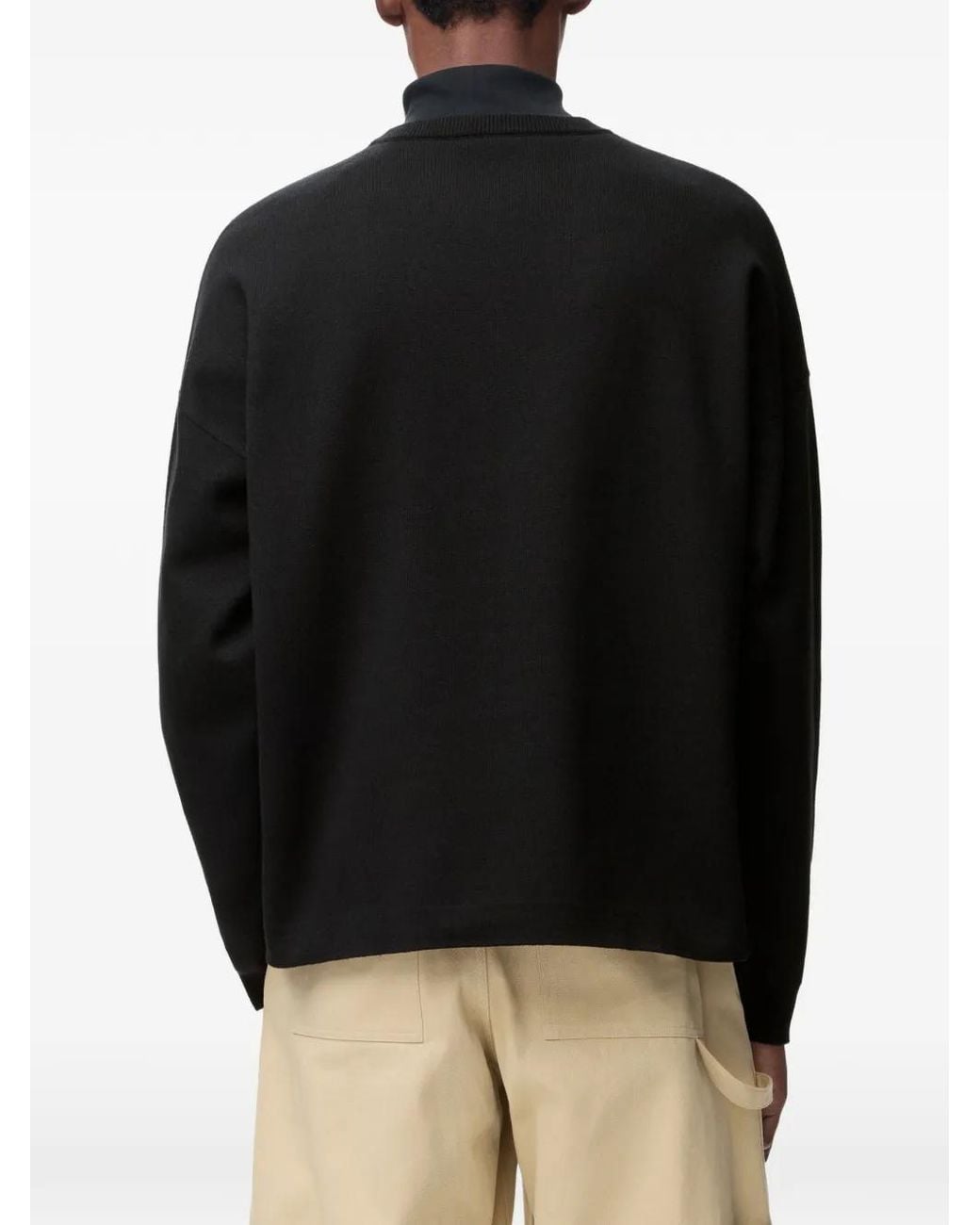 Loewe Black Anagram Pocket Sweater for men