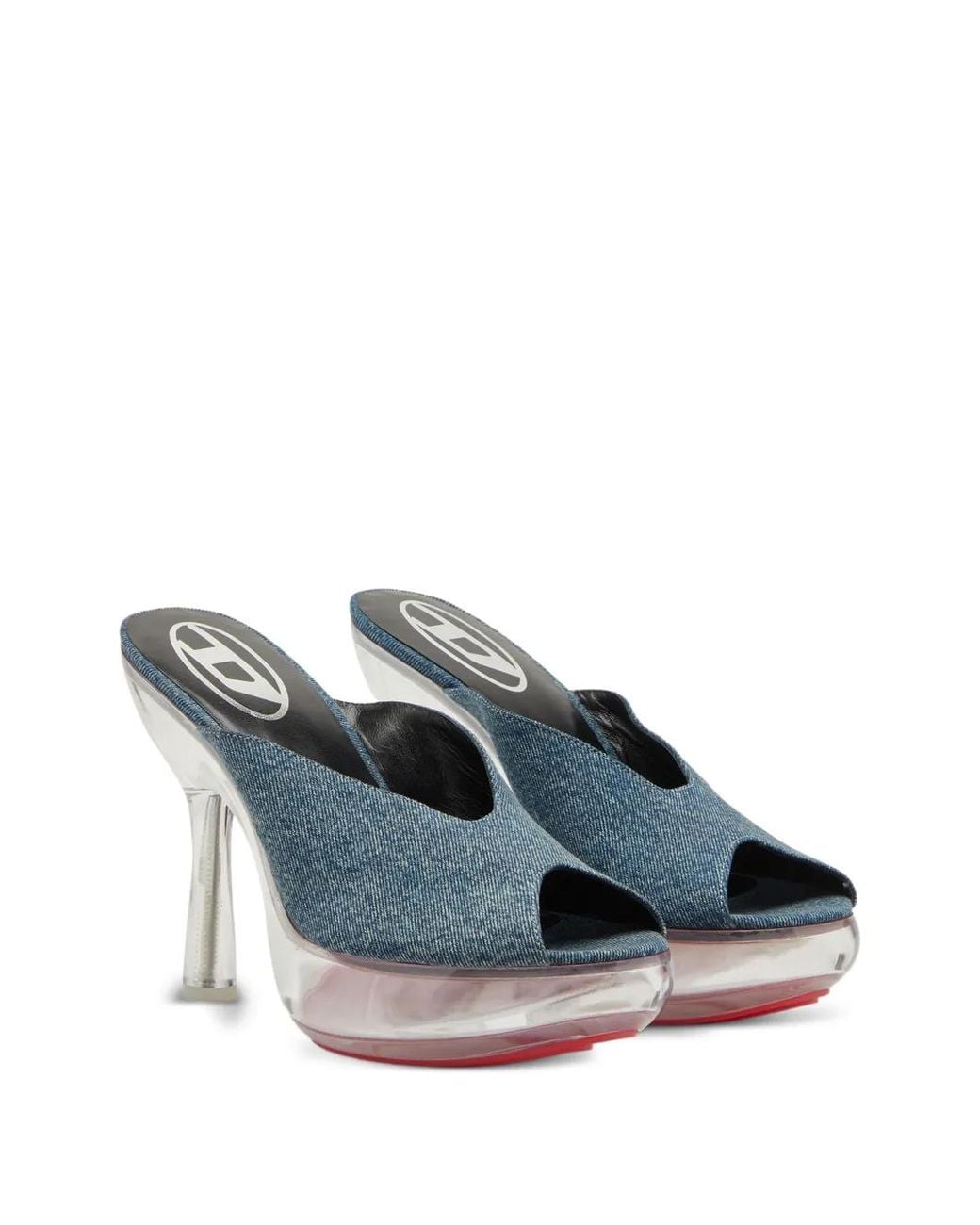 DIESEL Blue D-Lake-Platform Mules