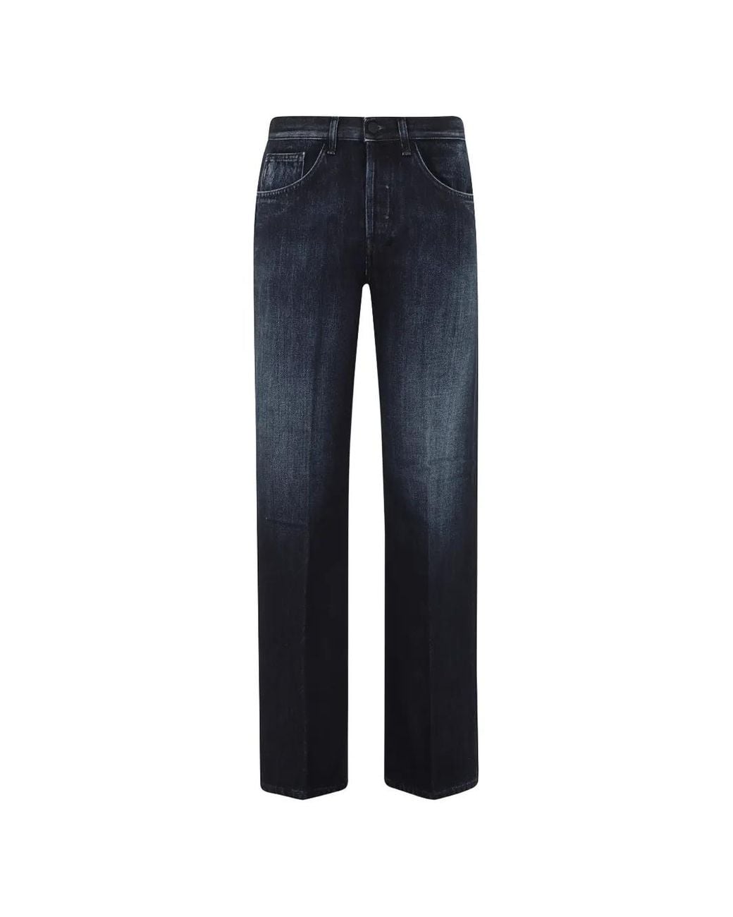 Dondup Blue Jacklyn Wide-Leg Jeans