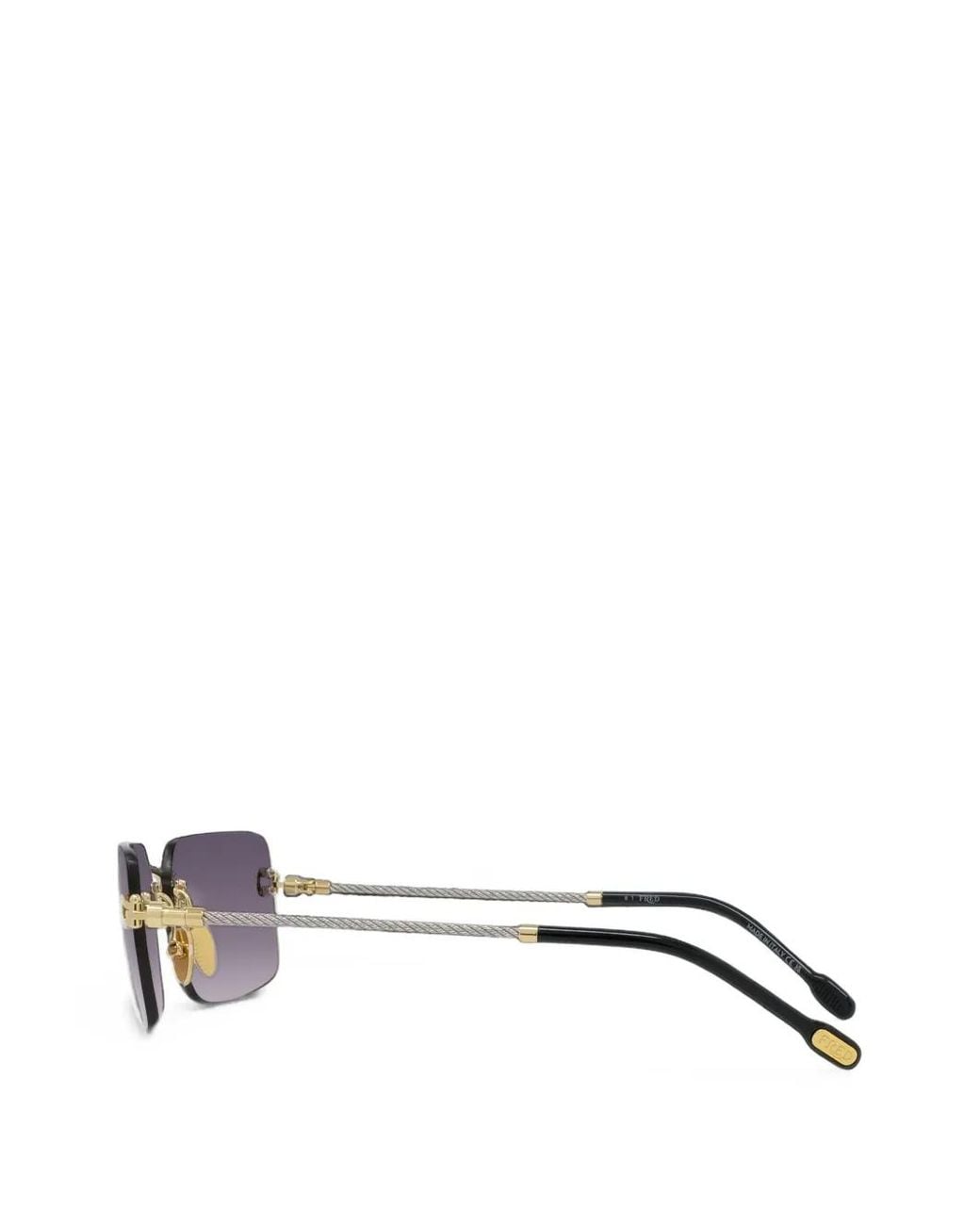 Gafas De Sol Con Diseño Rectangular Fred de color Purple
