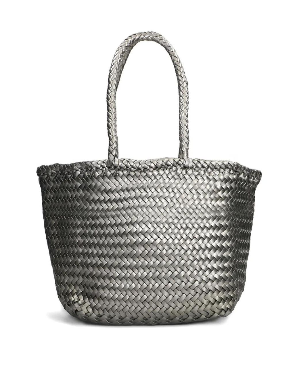 Dragon Diffusion Gray Woven Tote Bag