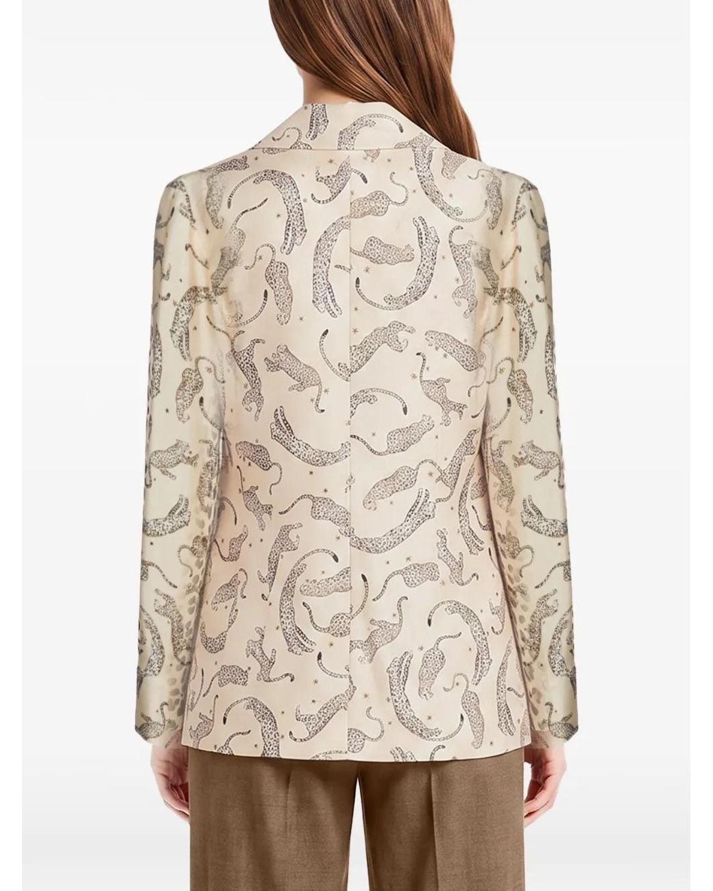 Forte_forte White Royal Leopard Fringe-Trim Shirt