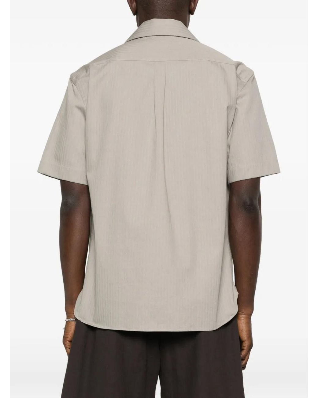 Eleventy Gray Chemise À Poche Poitrine for men