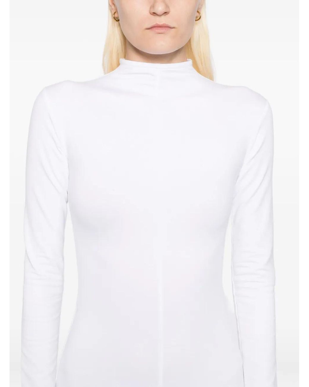Xenia Magera White Jersey Jumpsuit