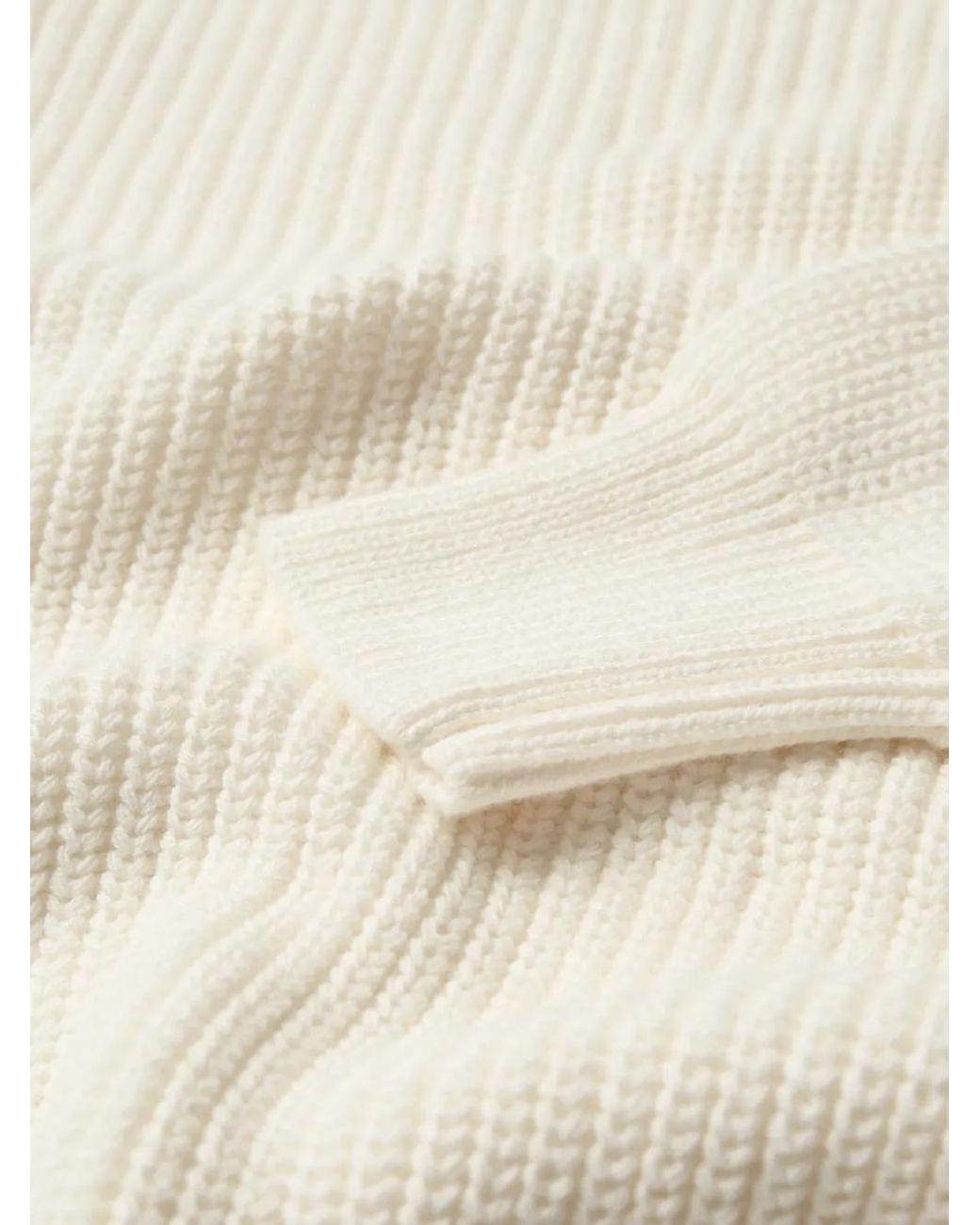 Minimum White Pull Mikala En Maille Côtelée