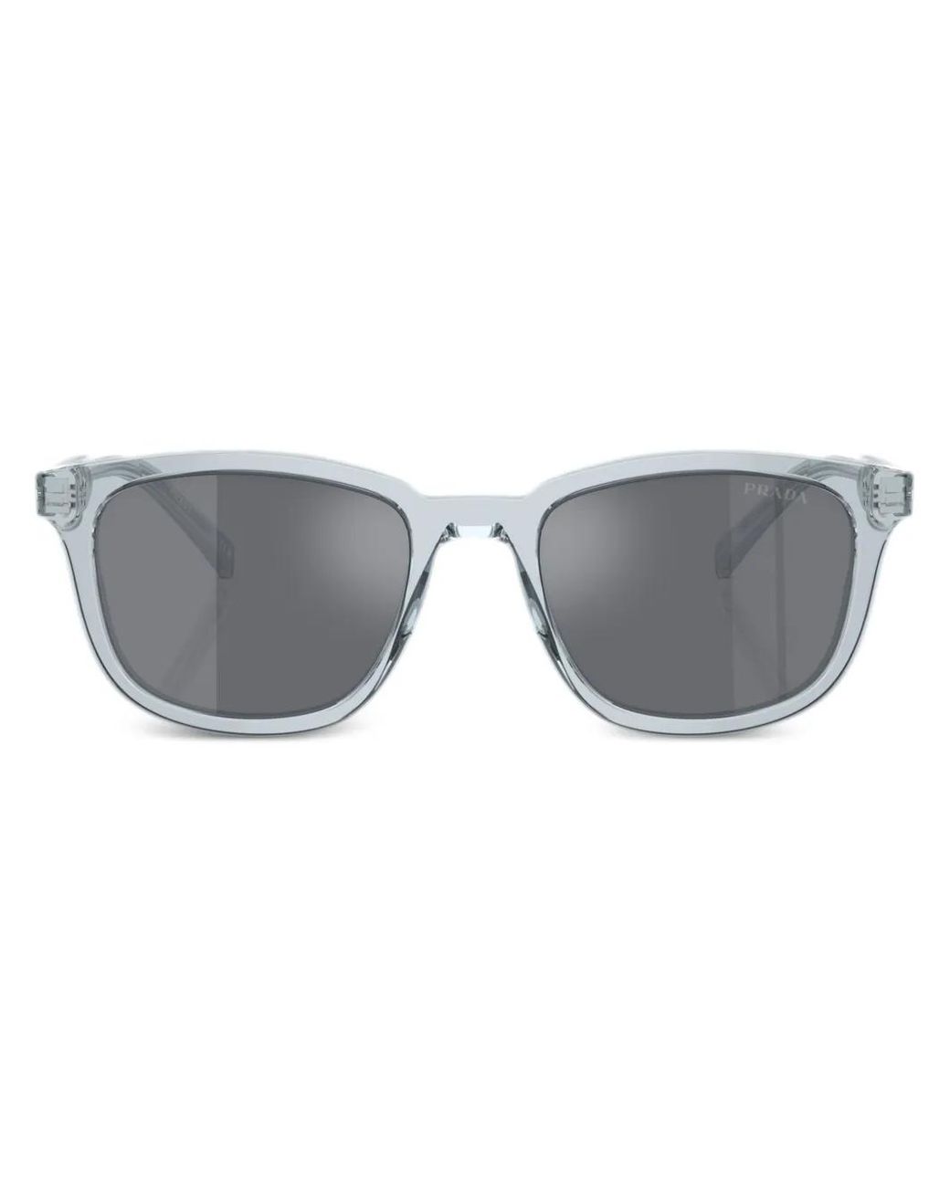 Prada Gray Prada Pr A21S Round Frame Sunglasses for men