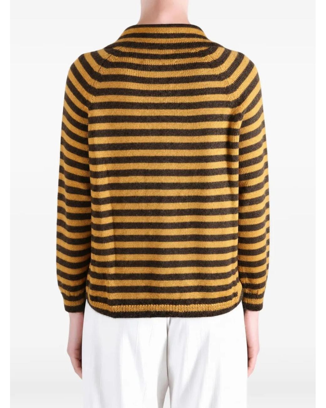 Nikki Chasin Metallic Sutton Striped Raglan-Sleeve Cardigan