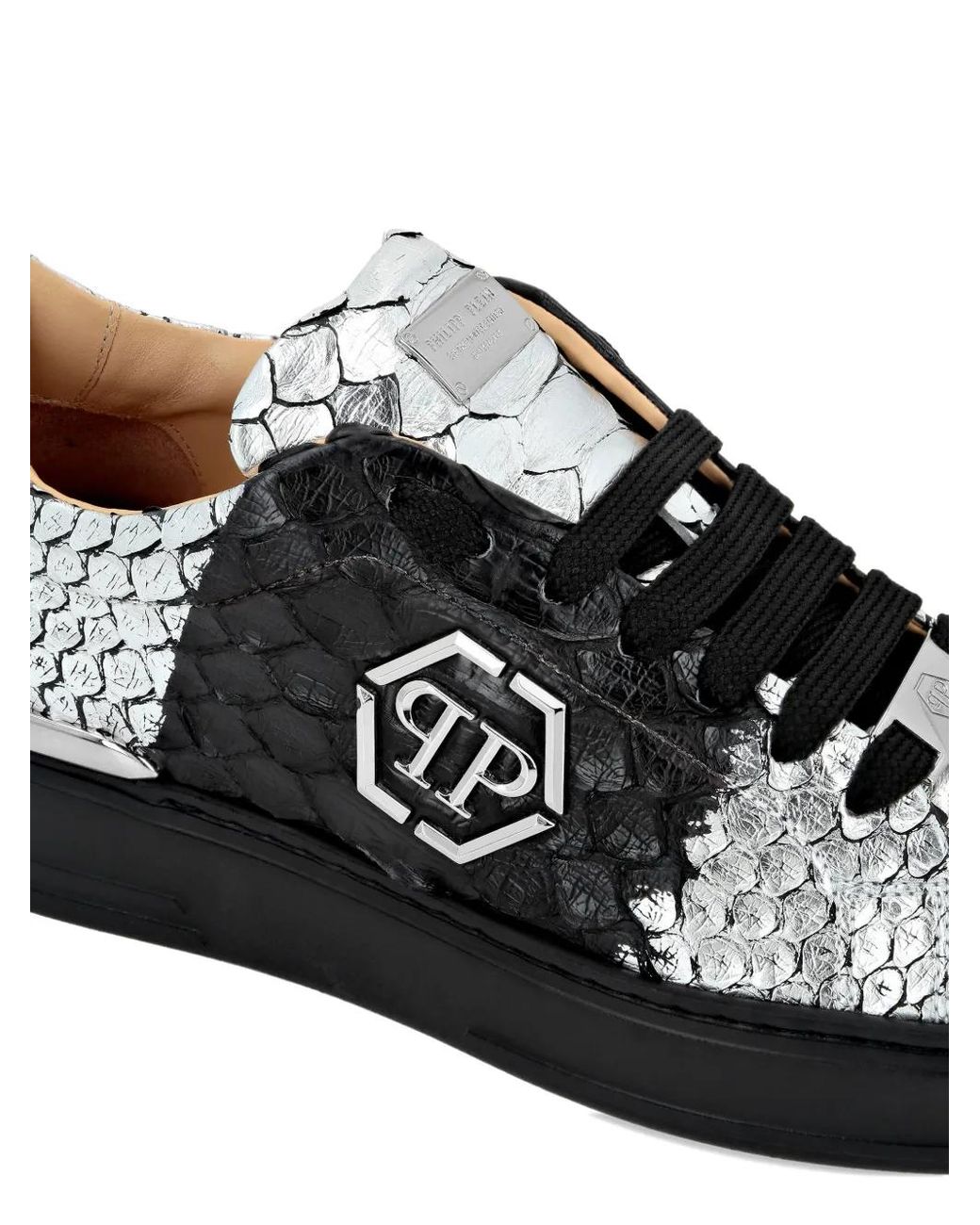 Python Low-Top Sneakers Philipp Plein en coloris Black