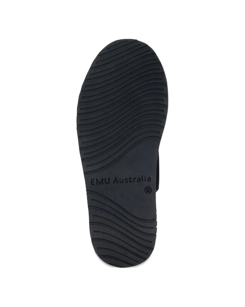 EMU Black Suede Slides