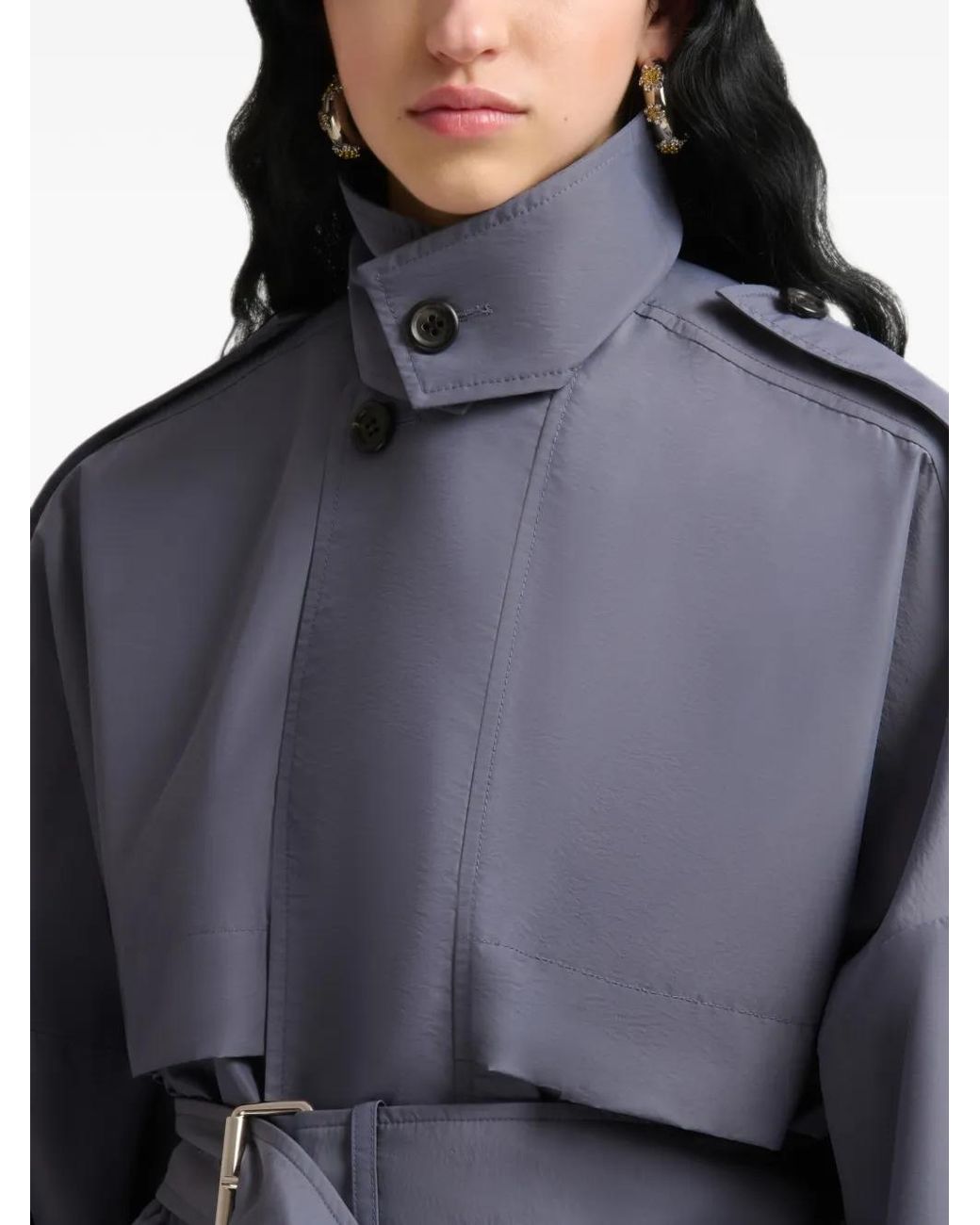 Marni Purple Nylon Blouson With Belt