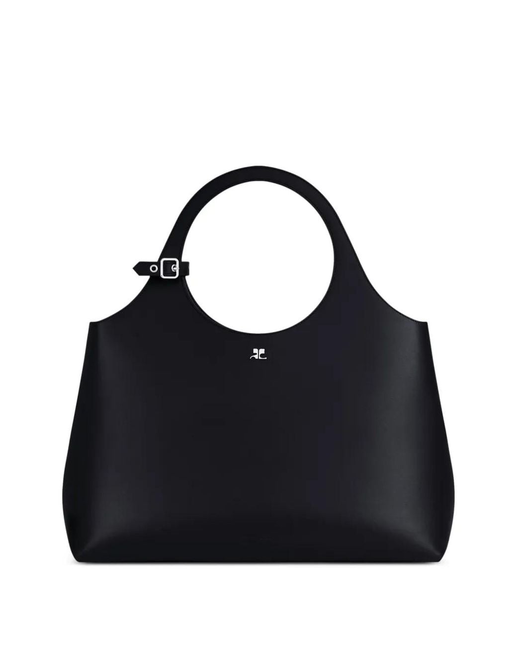 Courreges Black Large Holy Day Tote Bag