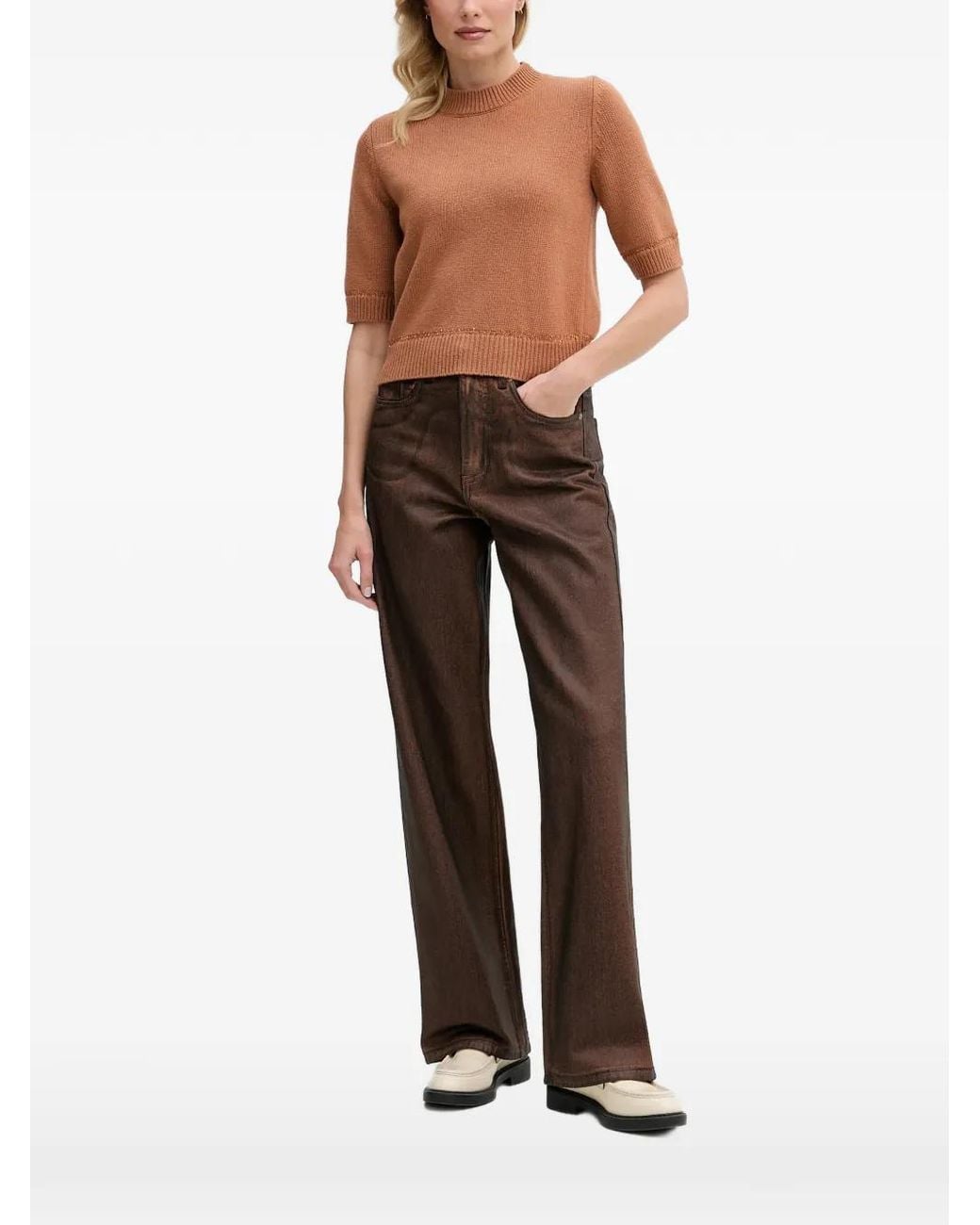 Benetton Brown Wool Jumper