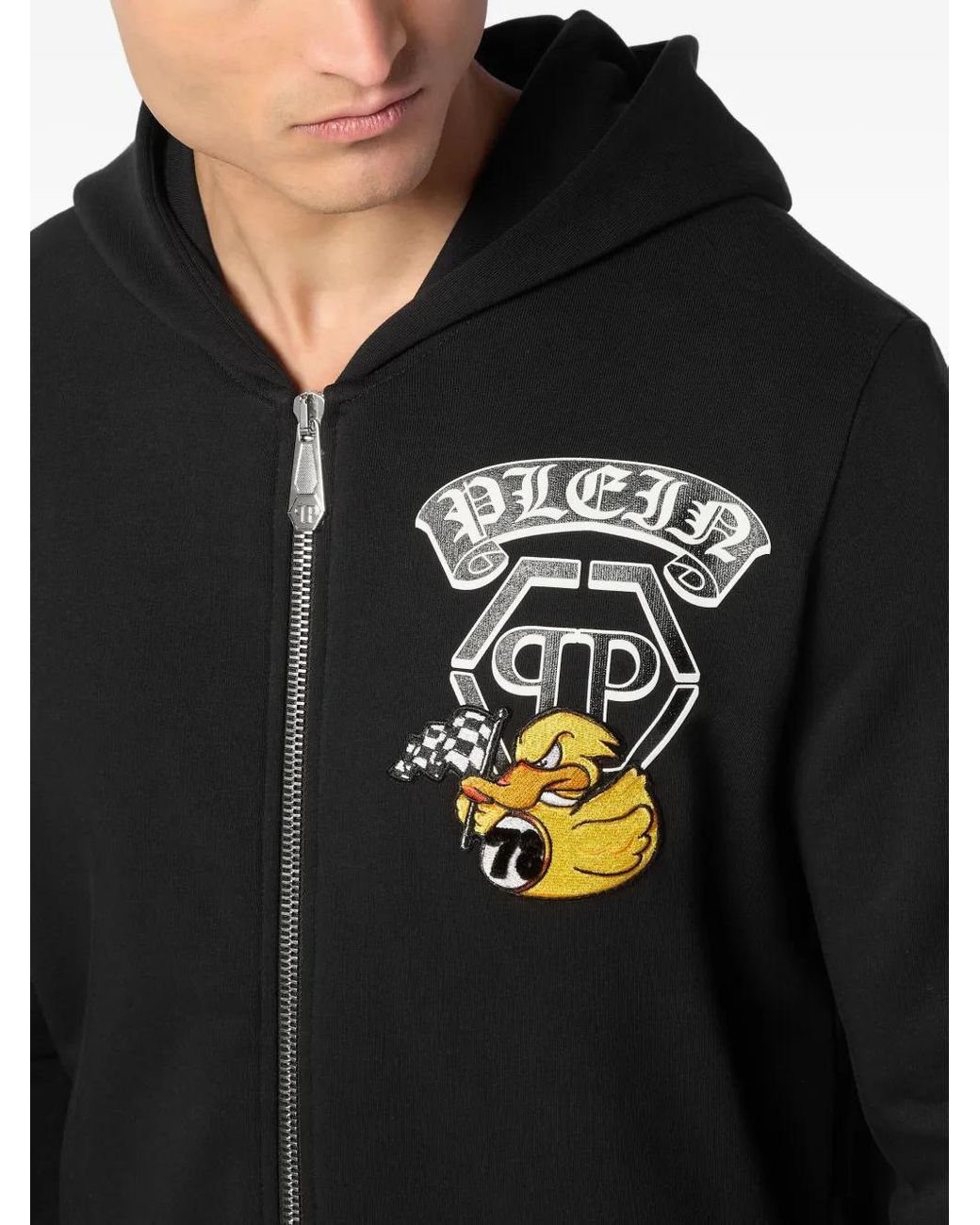 Sudadera Gothic Duck Con Capucha Philipp Plein de hombre de color Black