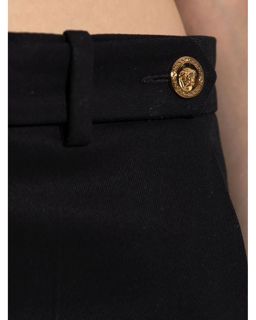 Pantalones Cortos De Algodón Versace de color Black
