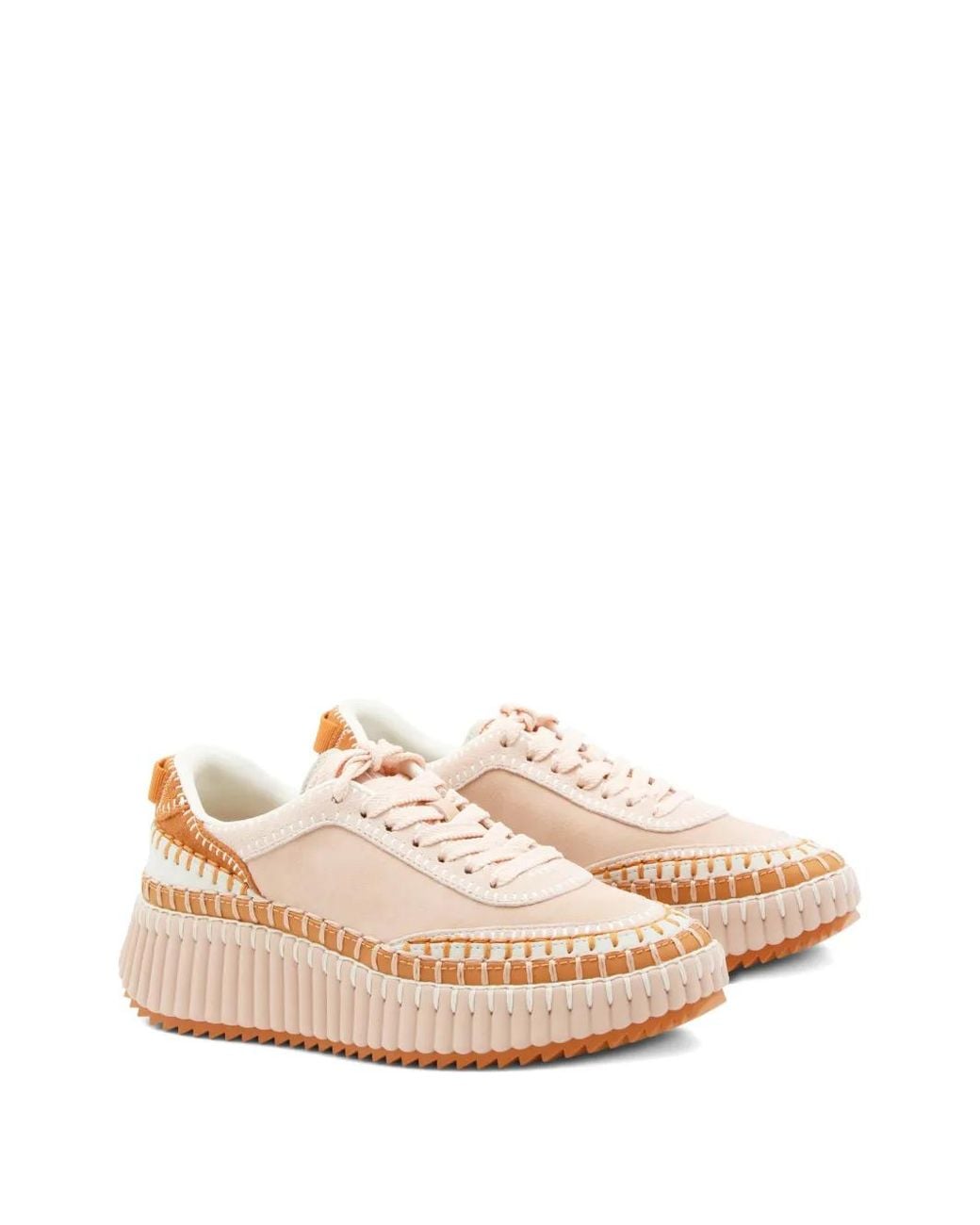 Chloé Pink Nama Sneakers