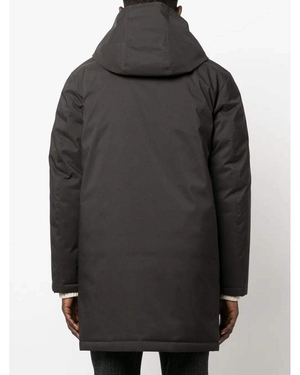 Fay Black Double Morning Raincoat for men