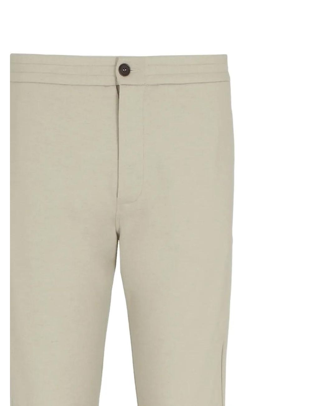 Giorgio Armani Natural Button-Fly Trousers for men