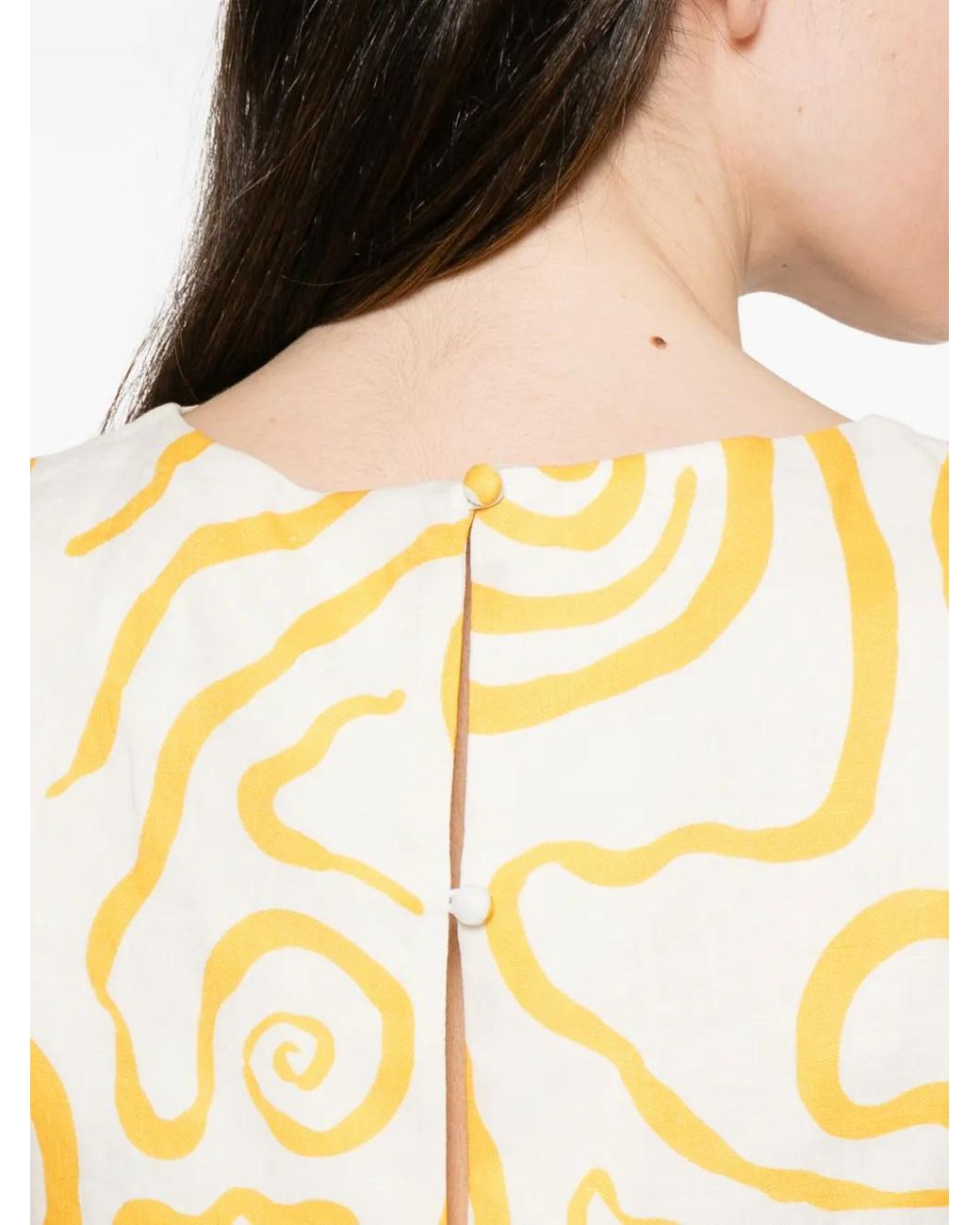 Cala De La Cruz Metallic Avelino Blouse