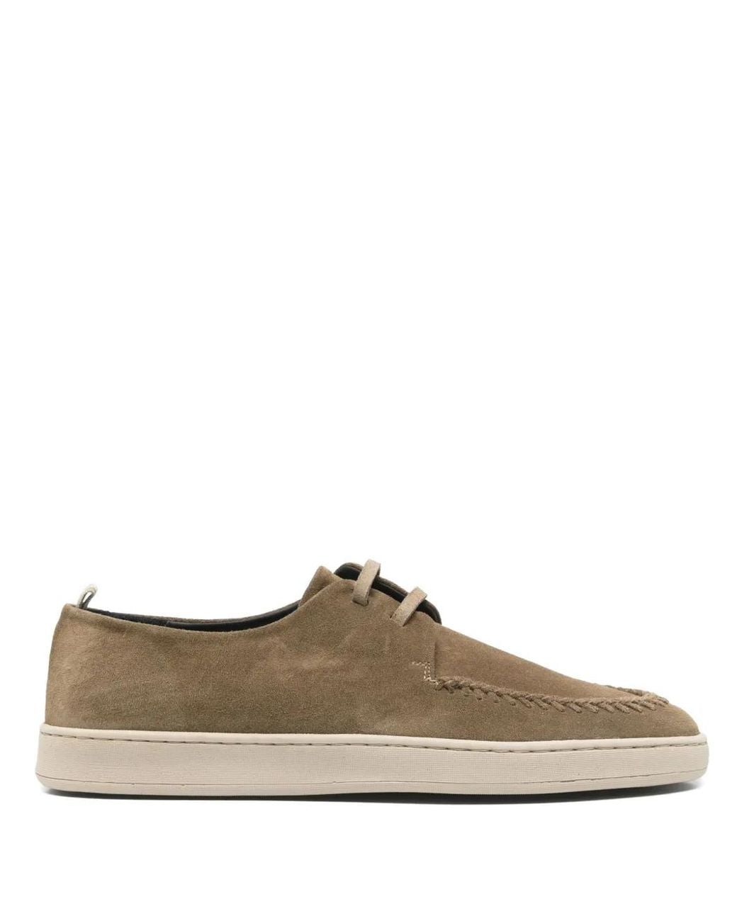 Officine Creative Brown Herbie Boat Shoes for men