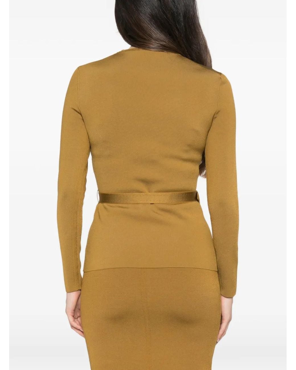 Tom Ford Yellow Pull Ceinturé À Manches Longues