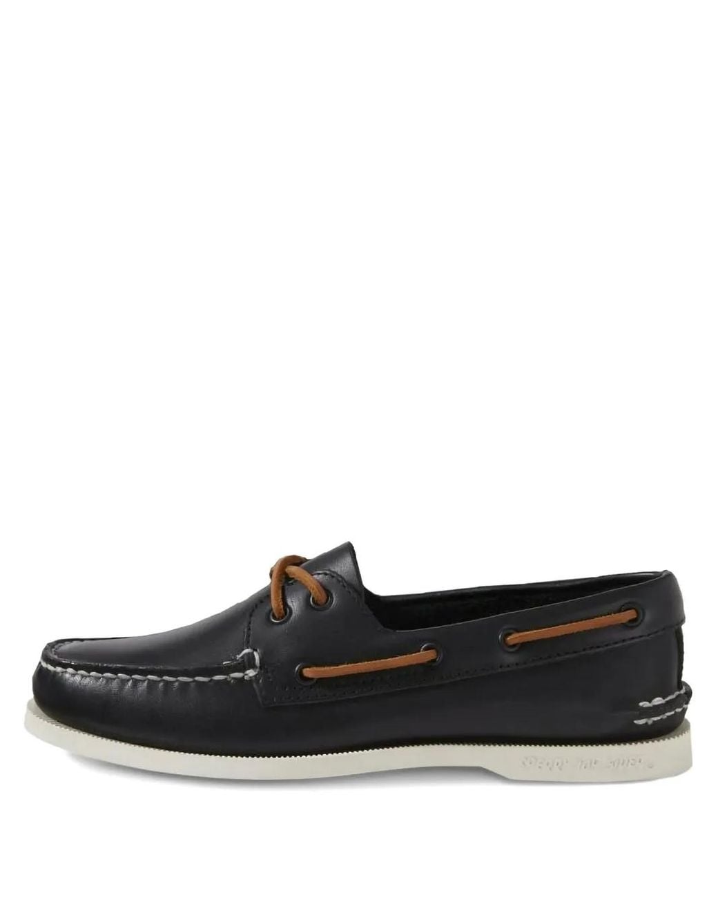 Sperry Top-Sider Black Leather Boat Shoes