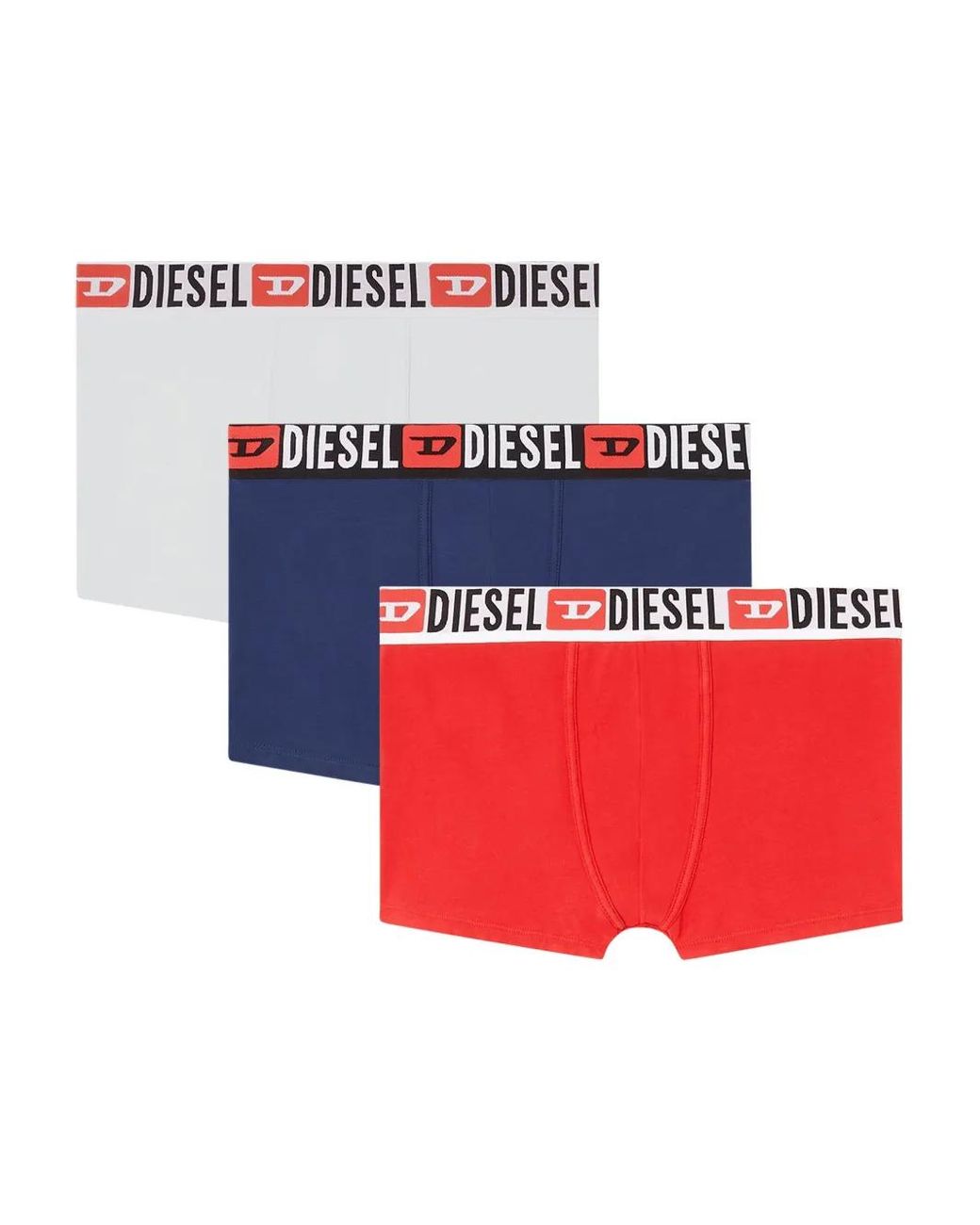 DIESEL Red Umbx-Damienthreepack Boxer Briefs for men