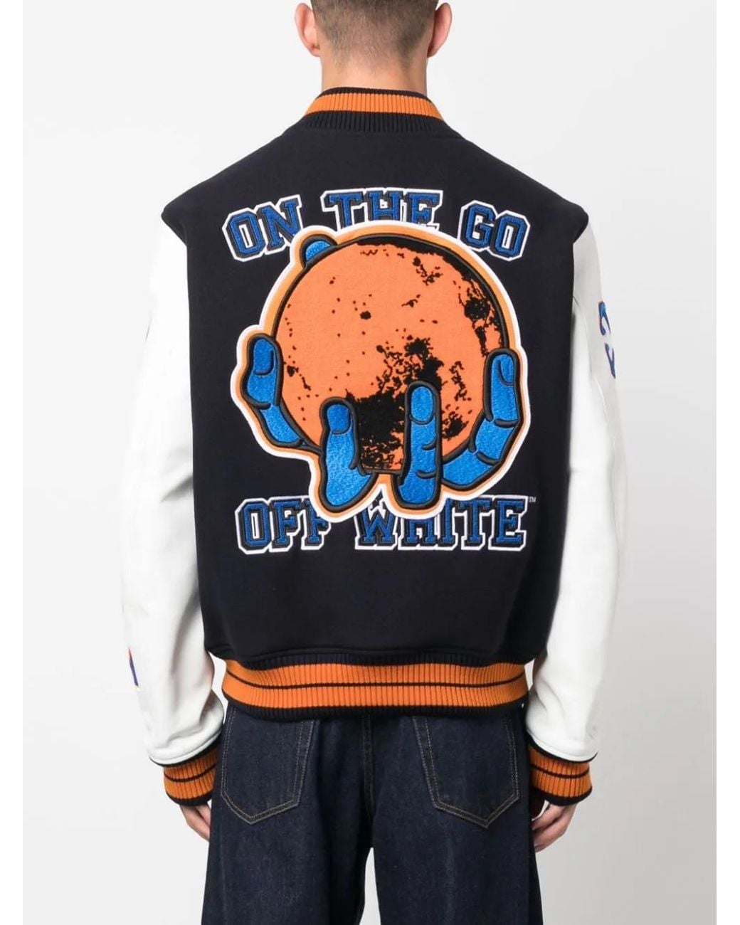 Off-White c/o Virgil Abloh Black Hold The Moon Lea Vars Jacket for men
