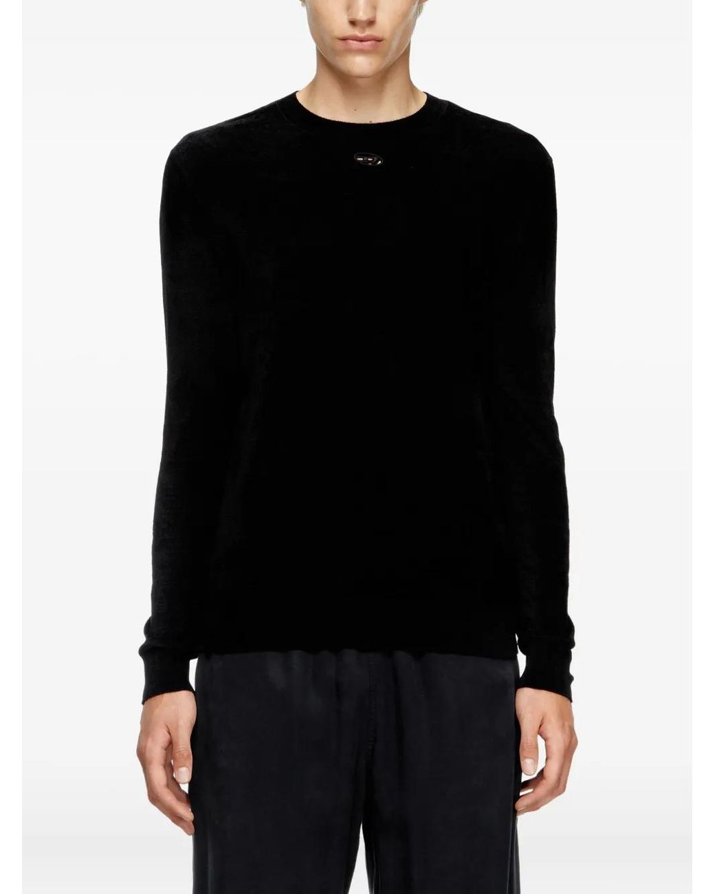 DIESEL Black Vieri Sweater for men