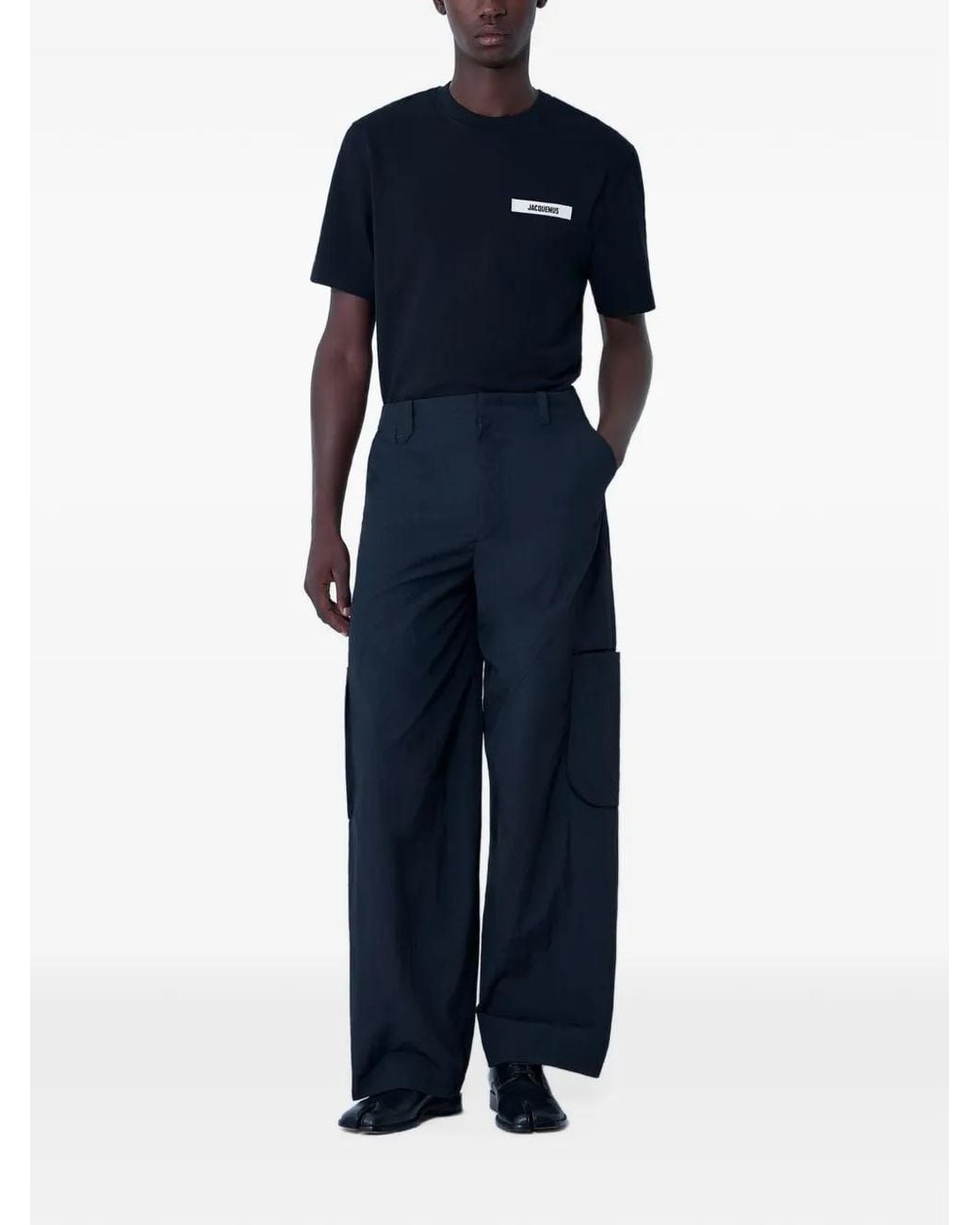 Jacquemus Black Cargo Pants for men