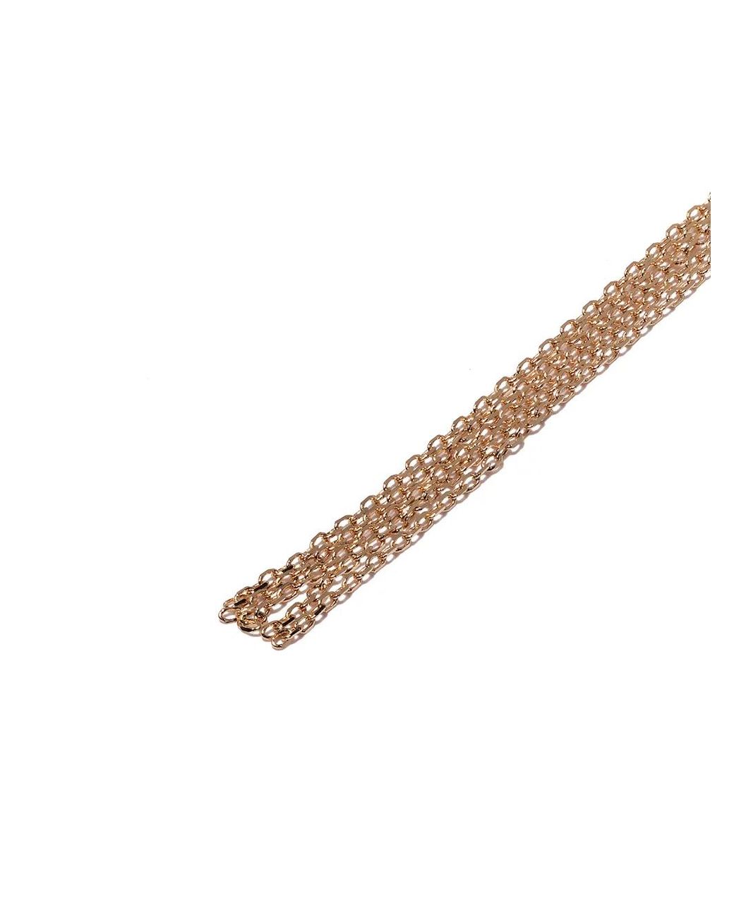 Mizuki Multicolor 14Kt Diamond Sea Of Beauty Chains Stud Earrings