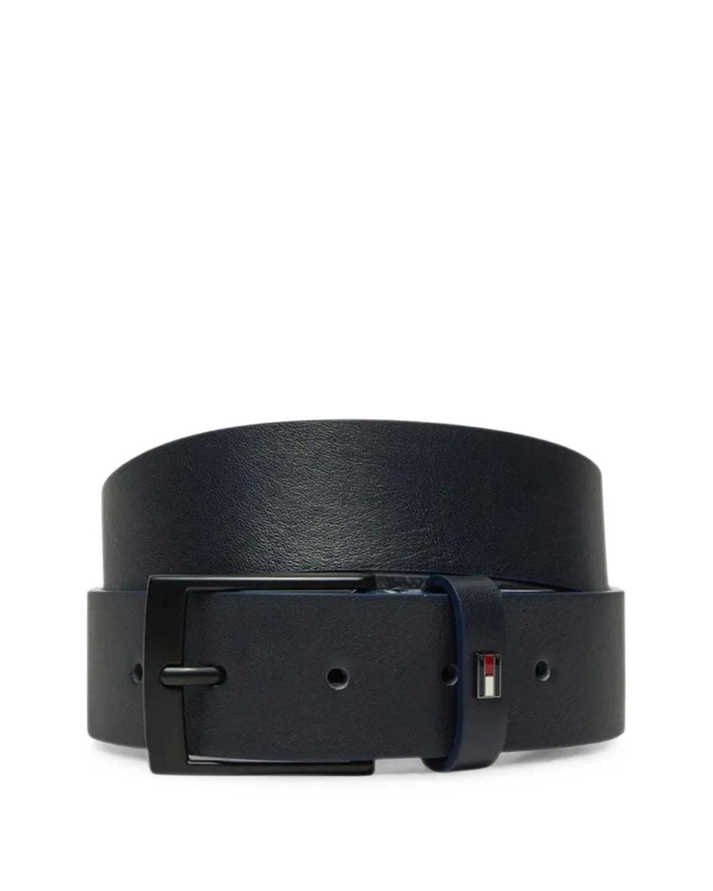 Tommy Hilfiger Black Leather Belt for men