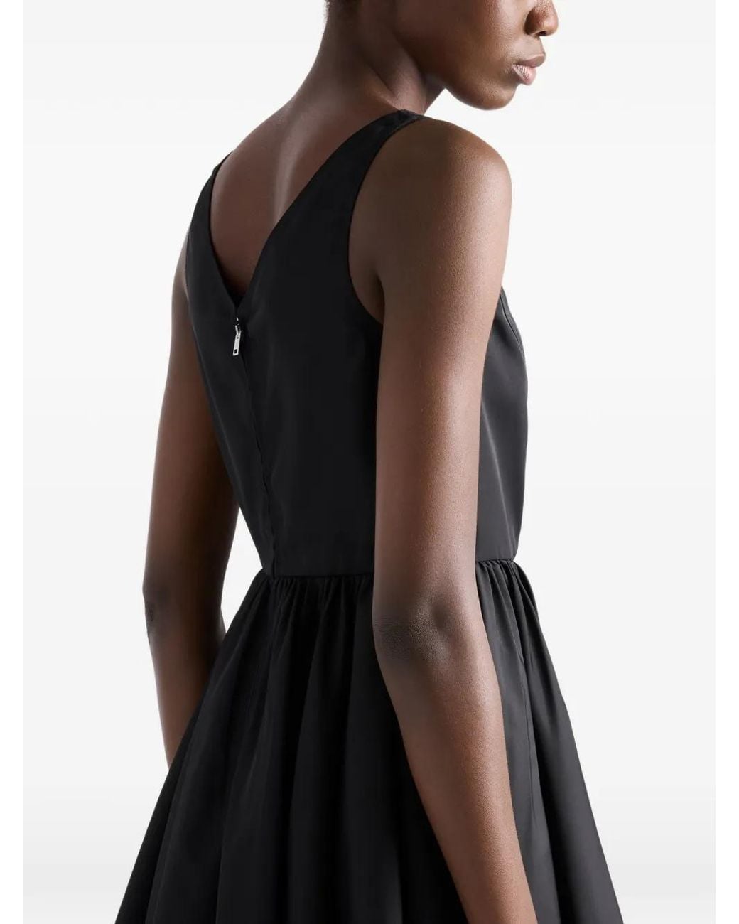 Prada Black Re-Nylon Mini Dress