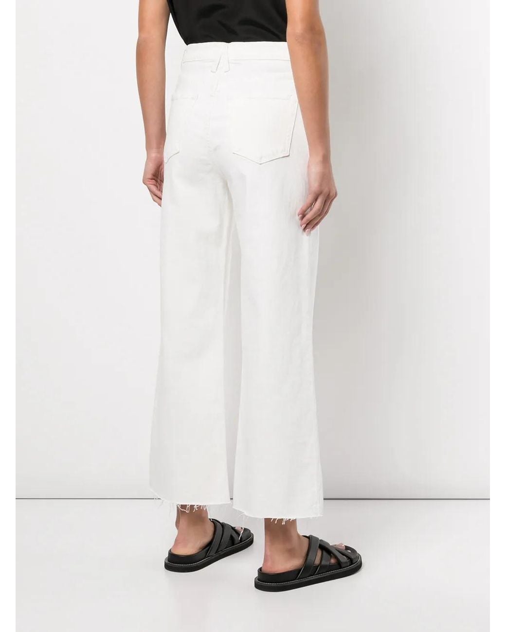 SLVRLAKE Denim White Grace Cropped Jeans