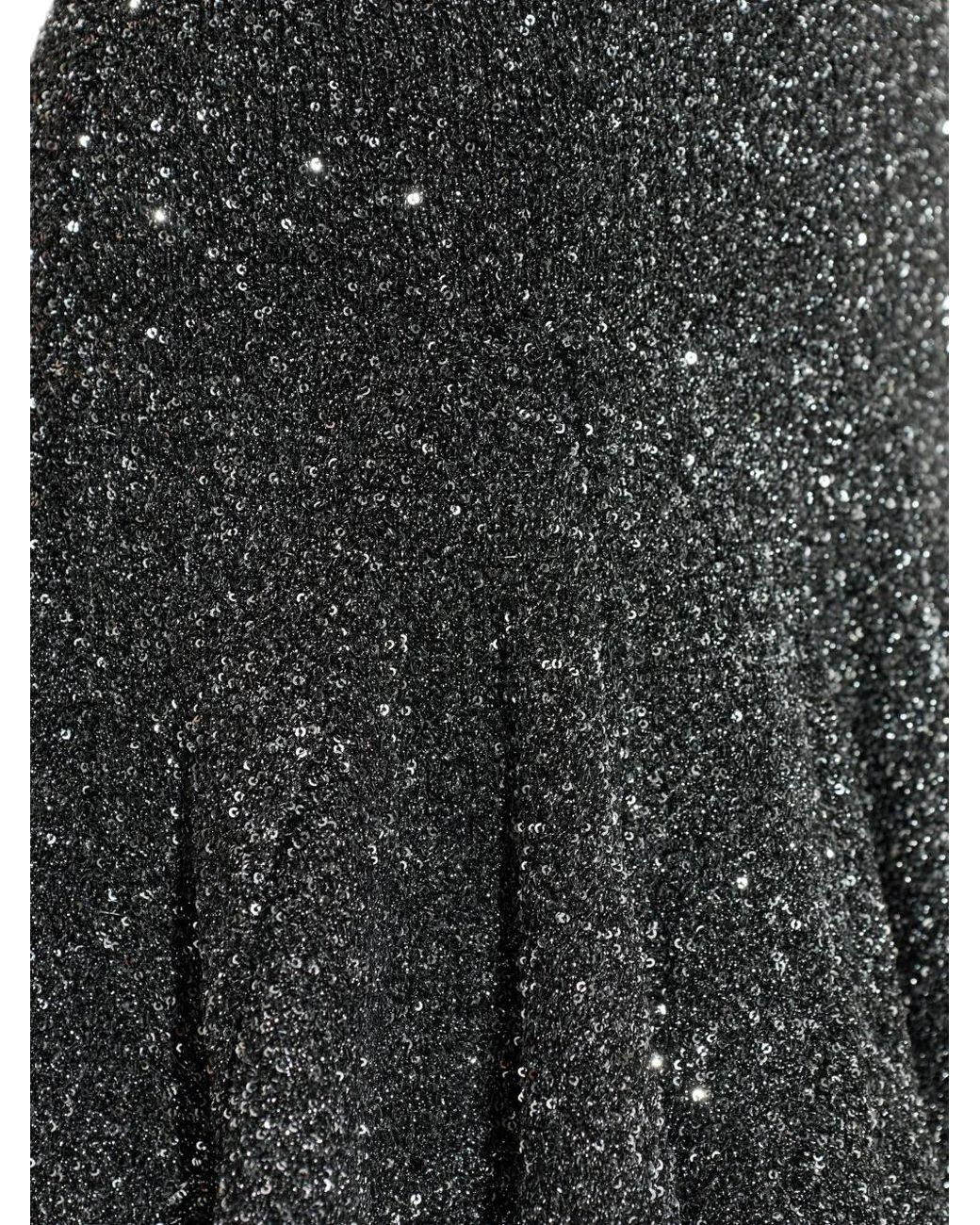 LoveShackFancy Black Sarajane Scoop-Neck Mini Dress