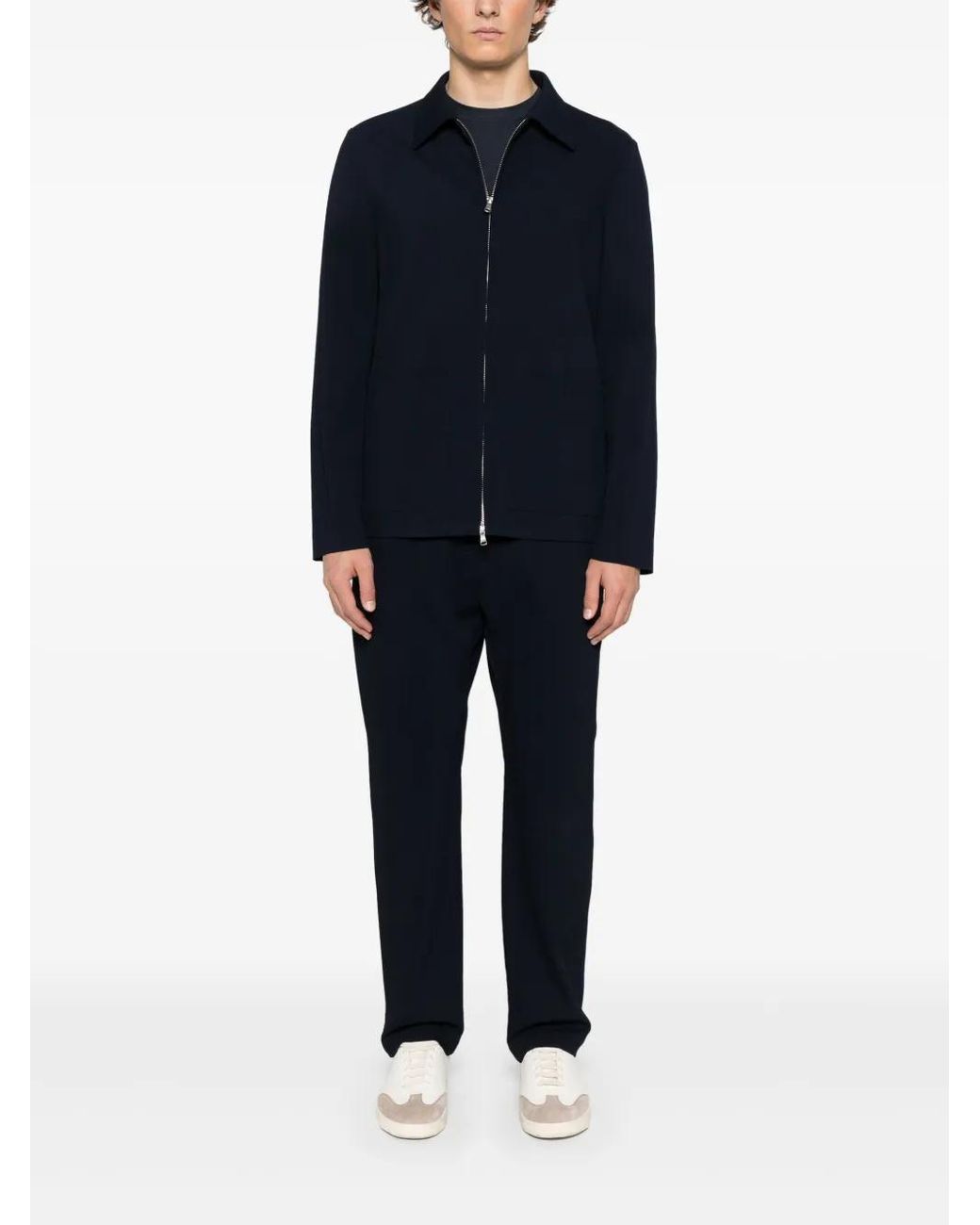 Barena Blue Ribbed Jacket for men