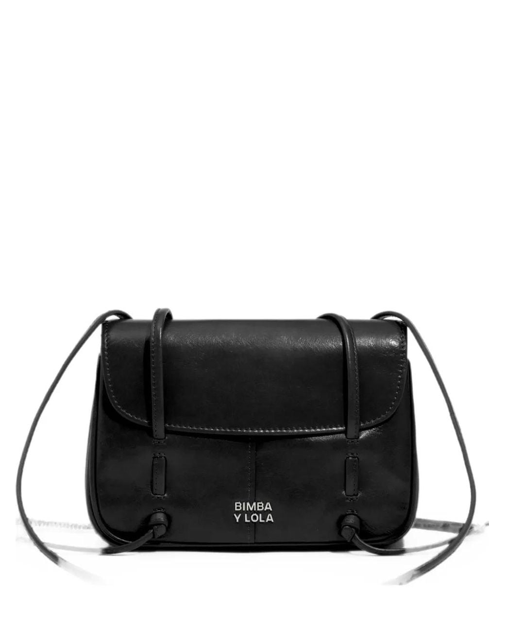 Bimba Y Lola Black Mini Sac En Cuir À Rabat