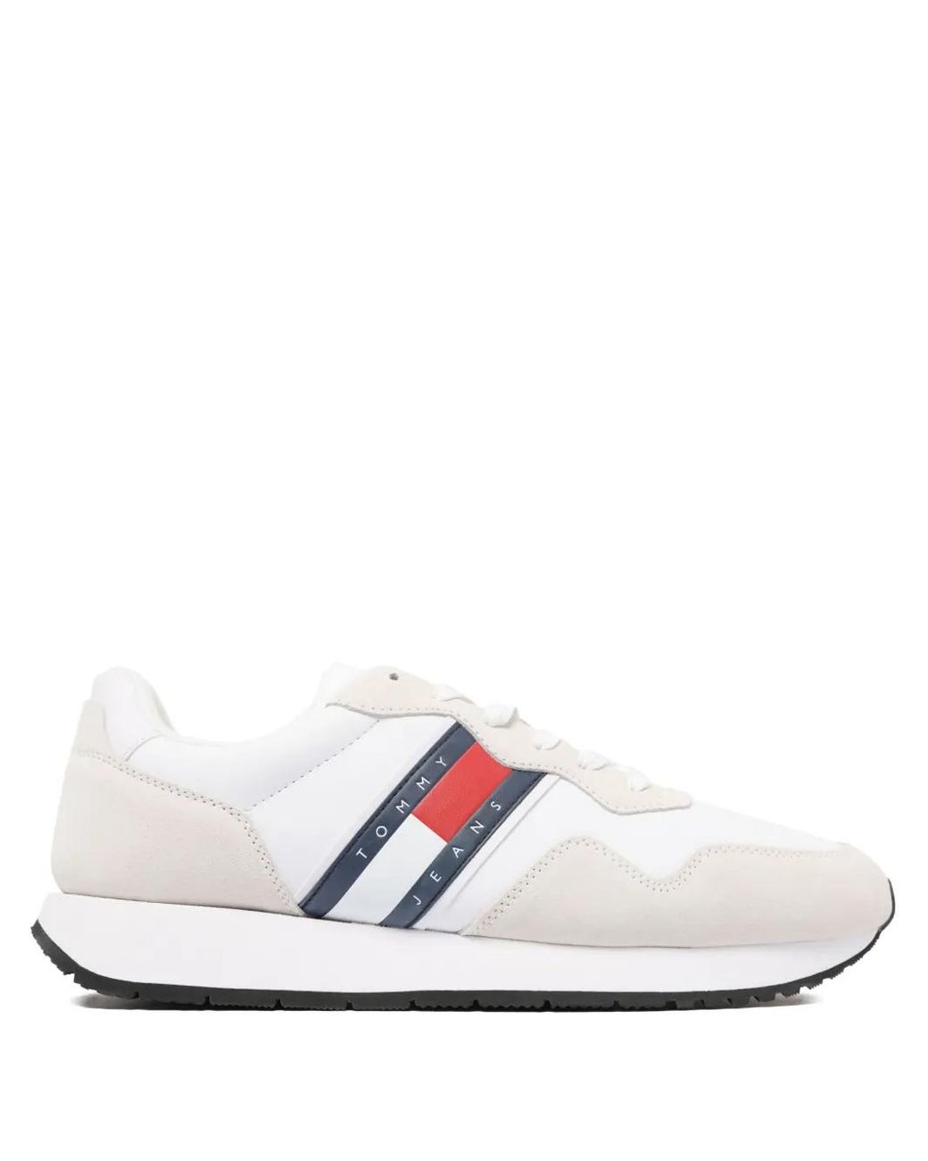 Tommy Hilfiger White Leather Sneakers for men
