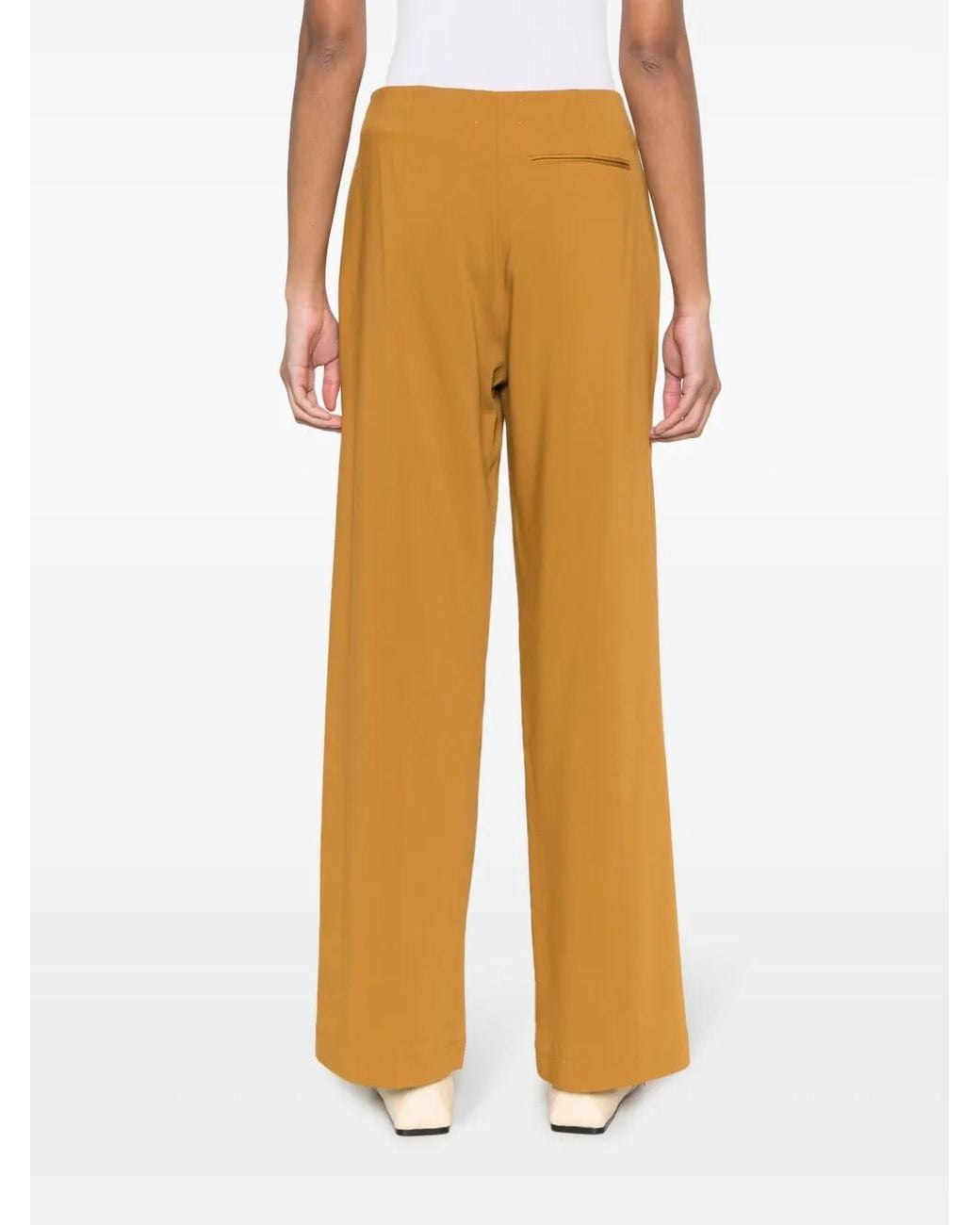 Forte_forte Yellow Crepe Trousers